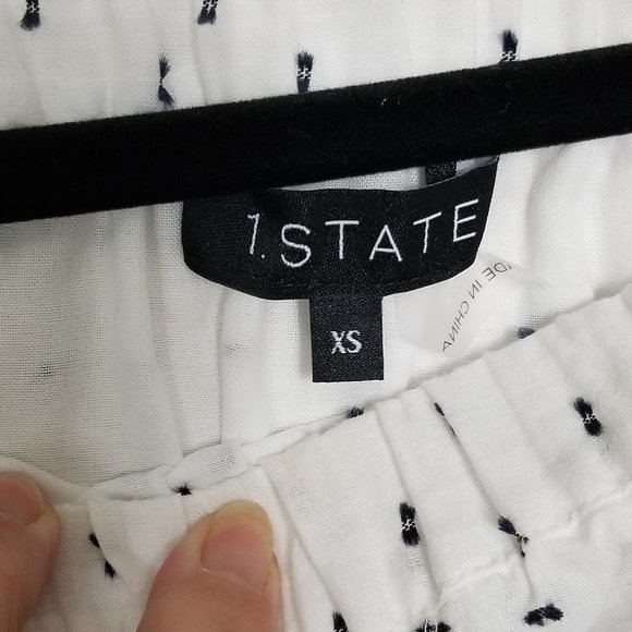 1. State Women's Ruffled Off-The-Shoulder Top XS - Picture 4 of 6